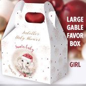 Santa Baby Girl Christmas Baby Dusche groß Geschenkschachtel