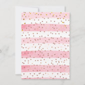 Santa Baby Girl Duschberatung für neue Eltern Mitteilungskarte (Rückseite)