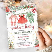 Santa Baby Girl Weihnachtsdusche Einladung