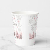 Santa Baby Girl Weihnachtsdusche Papiertasse Pappbecher (Rechts)