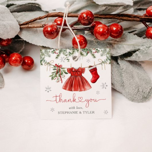 Santa Baby Girl Winter Weihnachtsdusche Geschenkanhänger