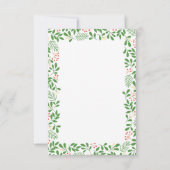 Santa Baby Gold Schneeflocken Winter Baby Dusche Einladung (Rückseite)