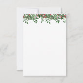 Santa Baby Gold Snowflake Winter Baby Dusche Einladung (Rückseite)