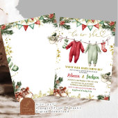 Santa Baby Hangkleidung Gender-Offenlegung Einladung