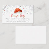 Santa Baby Hat Baby Shower Books für Baby Begleitkarte (Vorne/Hinten)