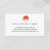 Santa Baby Holiday Baby Dusche Custom Begleitkarte (Vorderseite)