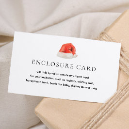 Santa Baby Holiday Baby Dusche Custom Begleitkarte