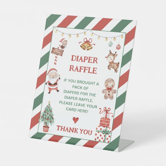 Santa Baby Holiday Baby Dusche Winzer Raffle Sockelschild