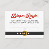 Santa Baby Holiday Baby Duschmaschine Winzer Raffl Begleitkarte (Vorderseite)