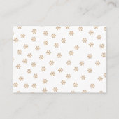 Santa Baby Holiday Winter diaper raffle request Begleitkarte (Rückseite)