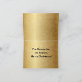 Santa & Baby Jesus with the Wise Men Dankeskarte (Innenseite)