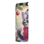 Santa Baby Katze Thermosbecher (Nach links gedreht)