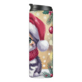 Santa Baby Katze Thermosbecher (Nach rechts gedreht)