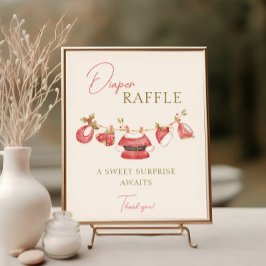 Santa Baby Kleidung Boy Baby Dusche Windel Raffel Poster