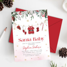 Santa Baby Kleidung Weihnachts Winter Baby Dusche