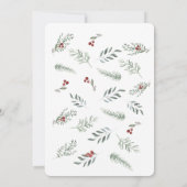 Santa Baby Kleidung Weihnachts Winter Baby Dusche Einladung (Rückseite)