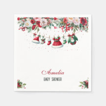 Santa Baby Kleidung Weihnachts Winter Baby Dusche