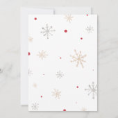 Santa Baby Kleidung Weihnachtsdusche Einladung (Rückseite)