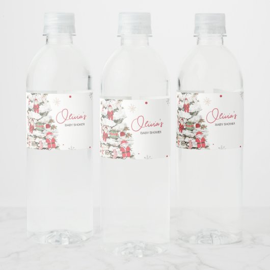 Santa Baby Kleidung Weihnachtsdusche Wasserflaschenetikett (Flaschen)