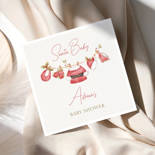 Santa Baby Kleidung Winter Boy Baby Dusche Serviette