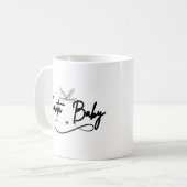 Santa Baby - Kokette Weihnachtsschrift Kaffeetasse (Vorderseite Links)