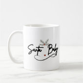 Santa Baby - Kokette Weihnachtsschrift Kaffeetasse (Links)