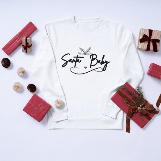 Santa Baby - Kokette Weihnachtsschrift Sweatshirt