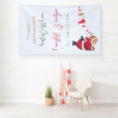 Santa Baby Little Christmas Winter Baby Dusche Banner (Insitu)