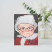 Santa Baby Merge Weihnachts-Postkarte Postkarte (Stehend Vorderseite)