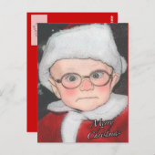 Santa Baby Merge Weihnachts-Postkarte Postkarte (Vorne/Hinten)