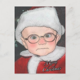 Santa Baby Merge Weihnachts-Postkarte Postkarte