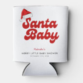 Santa Baby Merry Little Christmas Baby Dusche Dosenkühler (Vorderseite)