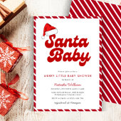 Santa Baby Merry Little Christmas Baby Dusche Einladung