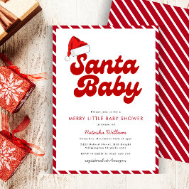 Santa Baby Merry Little Christmas Baby Dusche Einladung