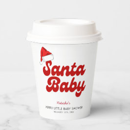 Santa Baby Merry Little Christmas Baby Dusche Pappbecher