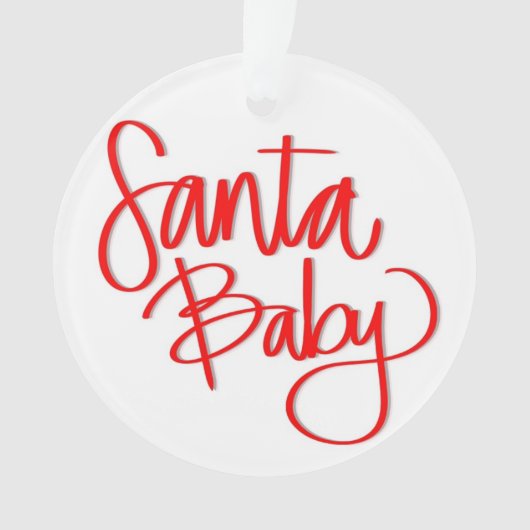 Santa Baby Ornament (Vorderseite)