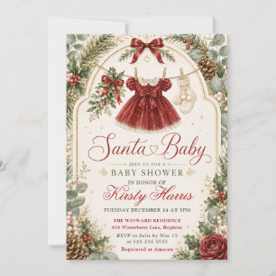 Santa-Baby-Party Einladung