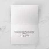 Santa Baby Pink Hat Weihnachtsferien Kinderdusche Dankeskarte (Innenseite)