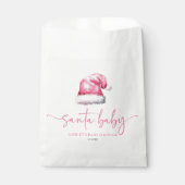 Santa Baby Pink Hat Weihnachtsferien Kinderdusche Geschenktütchen (Vorderseite)