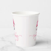 Santa Baby Pink Hat Weihnachtsferien Kinderdusche Pappbecher (Rechts)