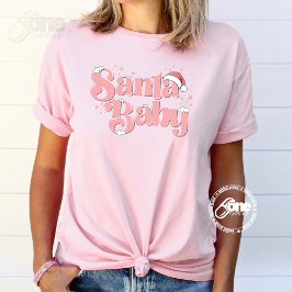 Santa Baby Pink Niedlich Weihnachten T-Shirt