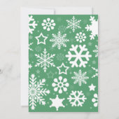 Santa Baby Pink Weihnachts Coquette Bow Babydusche Einladung (Rückseite)