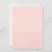 Santa Baby Pink Weihnachtsbaumdusche Einladung (Rückseite)