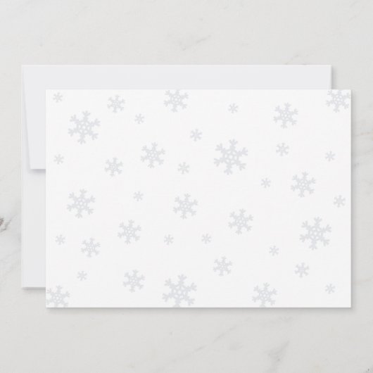 Santa Baby Polar Bear Baby Dusche Einladung (Rückseite)