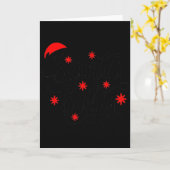 Santa Baby Pregnancy Announcement Christmas Santa Karte (Gelbe Blume)