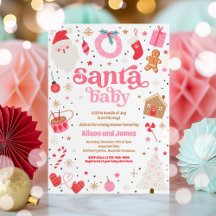 Santa Baby Red and Pink Weihnachtsdusche