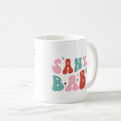Santa Baby Retro Christmas Kaffeetasse (VorderseiteRechts)