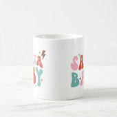 Santa Baby Retro Christmas Kaffeetasse (Mittel)