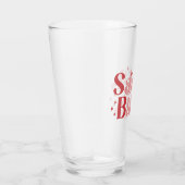 Santa Baby - Retro Weihnachtstypografie Glas (Rechts)