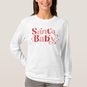 Santa Baby - Retro Weihnachtstypografie T-Shirt